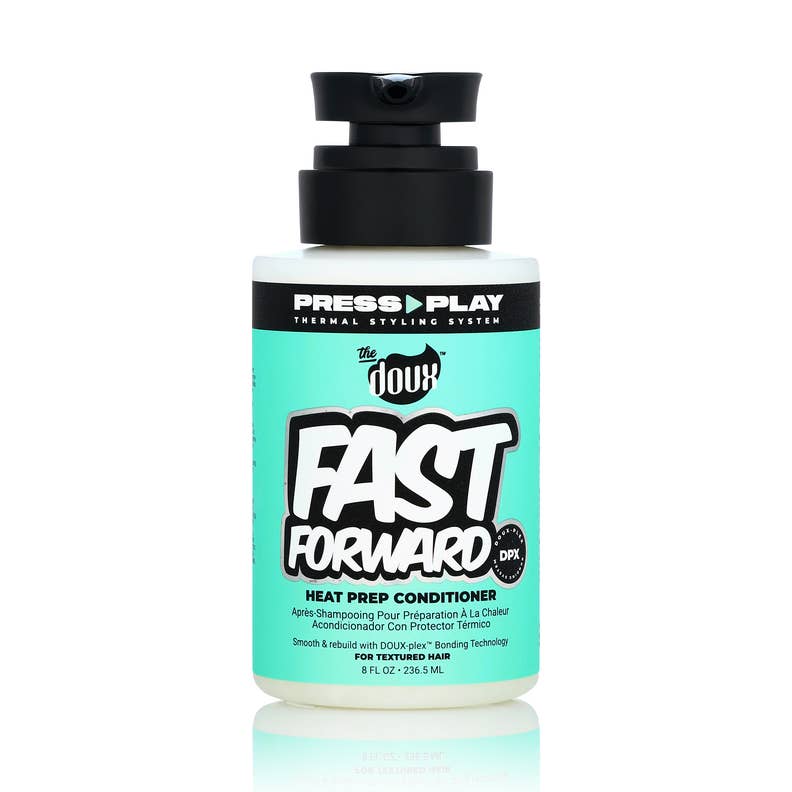The DOUX Press Play Fast Forward Heat Prep Conditioner