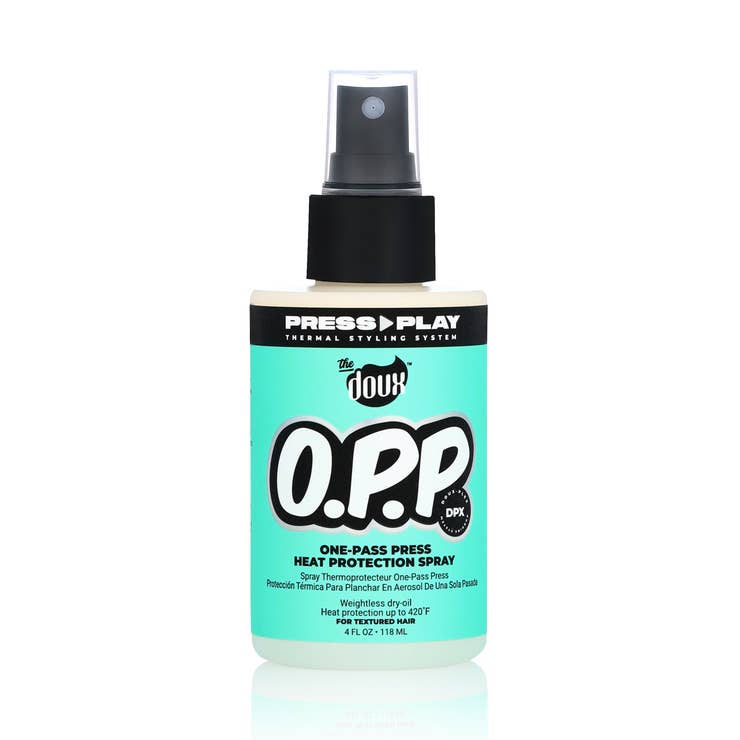 The DOUX Press Play O.P.P. One-Pass Press Heat Protection Spray