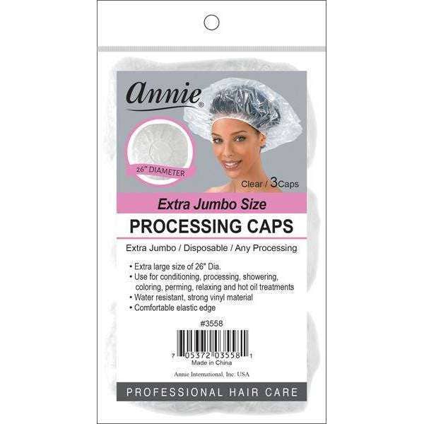 ANNIE Extra Jumbo Size Processing Cap 3Pc