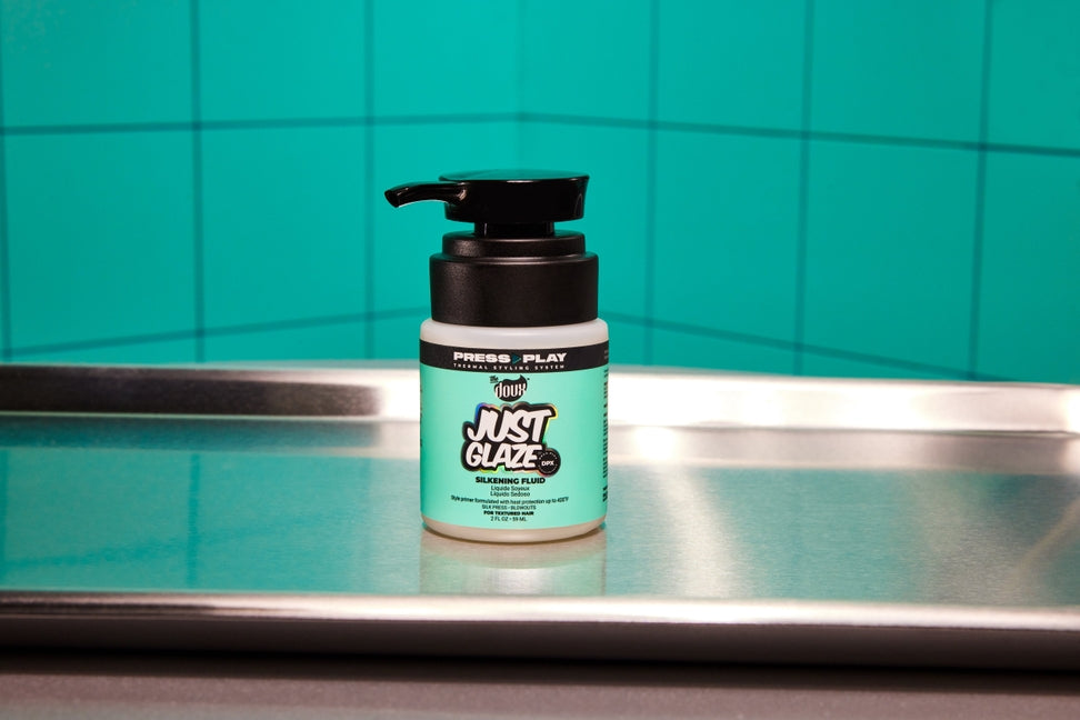 The DOUX Press Play Just Glaze Silkening Fluid